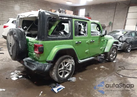 2019 Jeep Wrangler Unlimited Sahara 4X4 из США, поврежденный, VIN 1C4HJXEG5KW548199